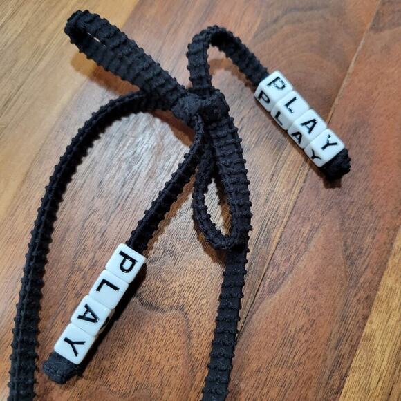 NWT Aerie Bandeau Swim Top With Playful Beaded Straps Size Small - Picture 6 of 13